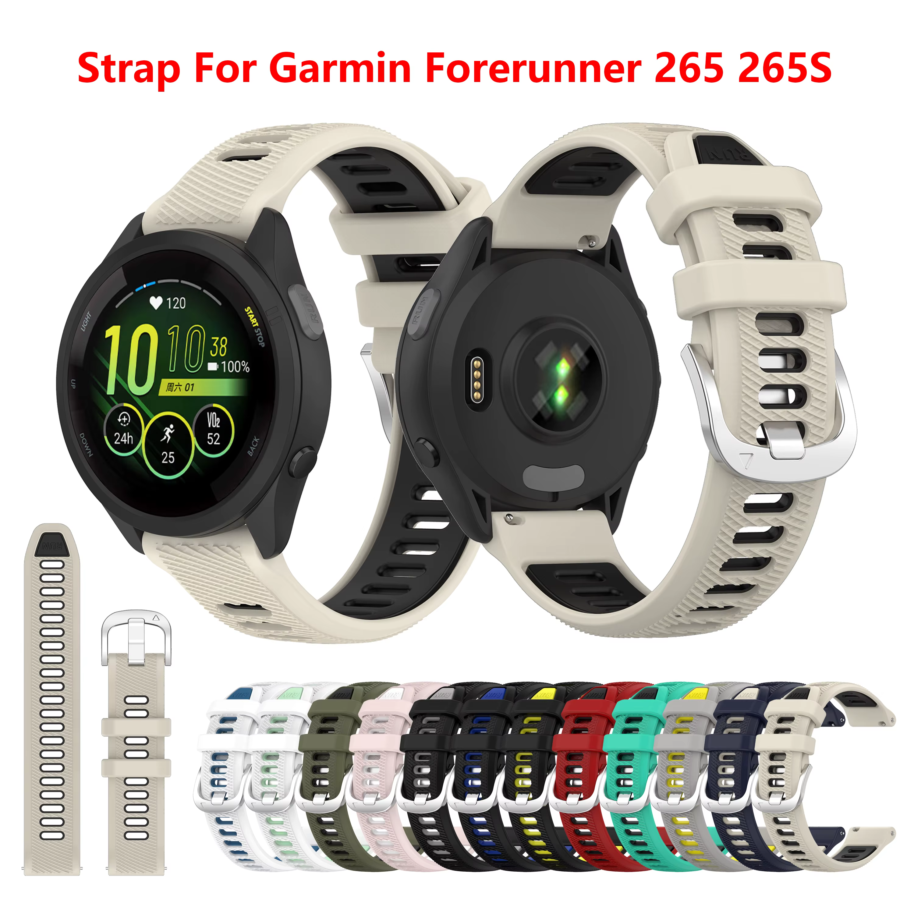 Bracelet de montre à boucle pour Garmin Forerunner