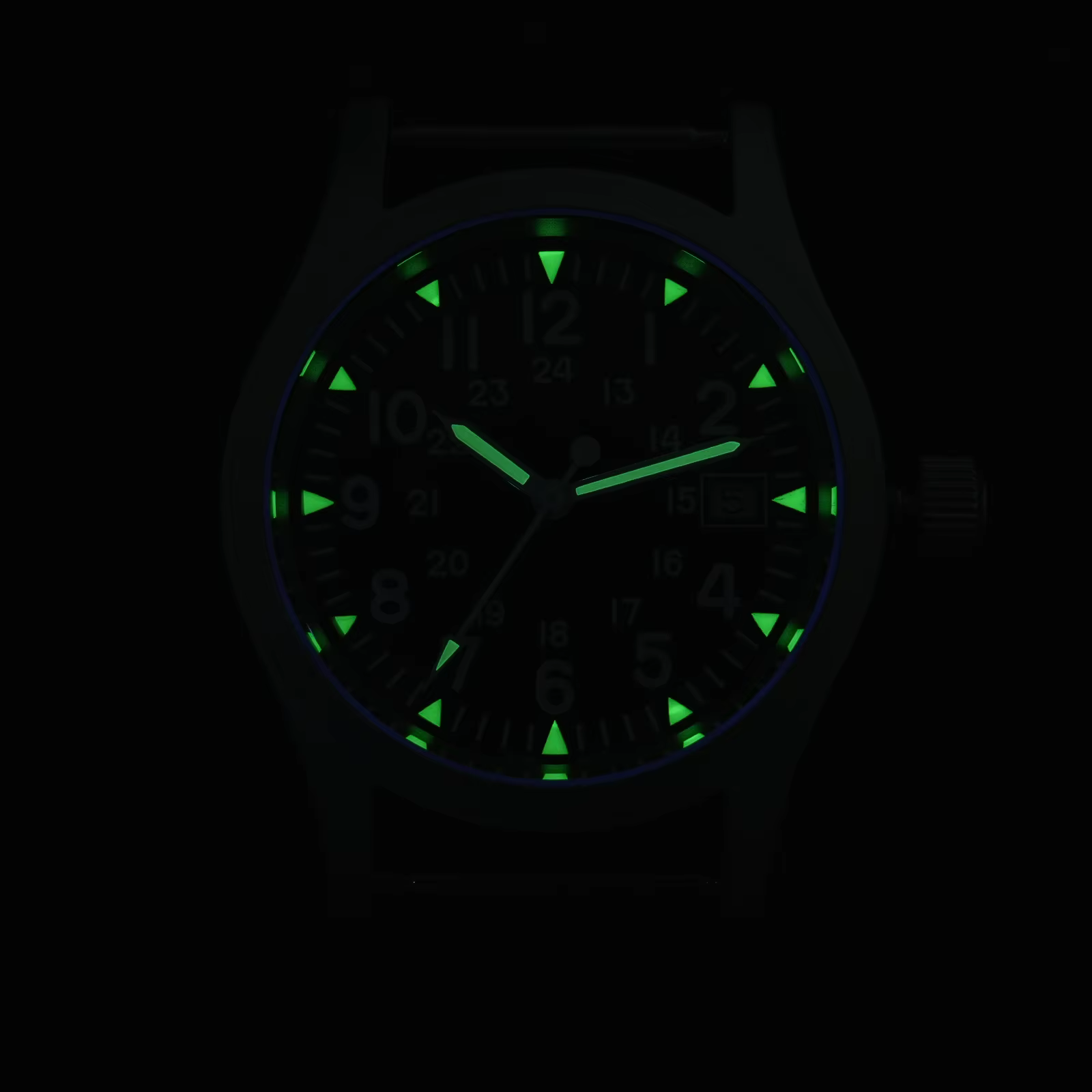 Militado ML05 38mm montre de terrain militaire Ronda 515 mouvement à Quartz dôme saphir cristal étanche 100M montres Super lumineuses