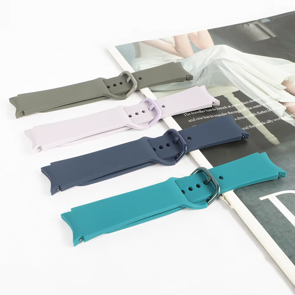 Bracelet en Silicone pour Samsung Galaxy Watch 7 6 5 4 44mm 40mm pro 45mm Sport 20mm