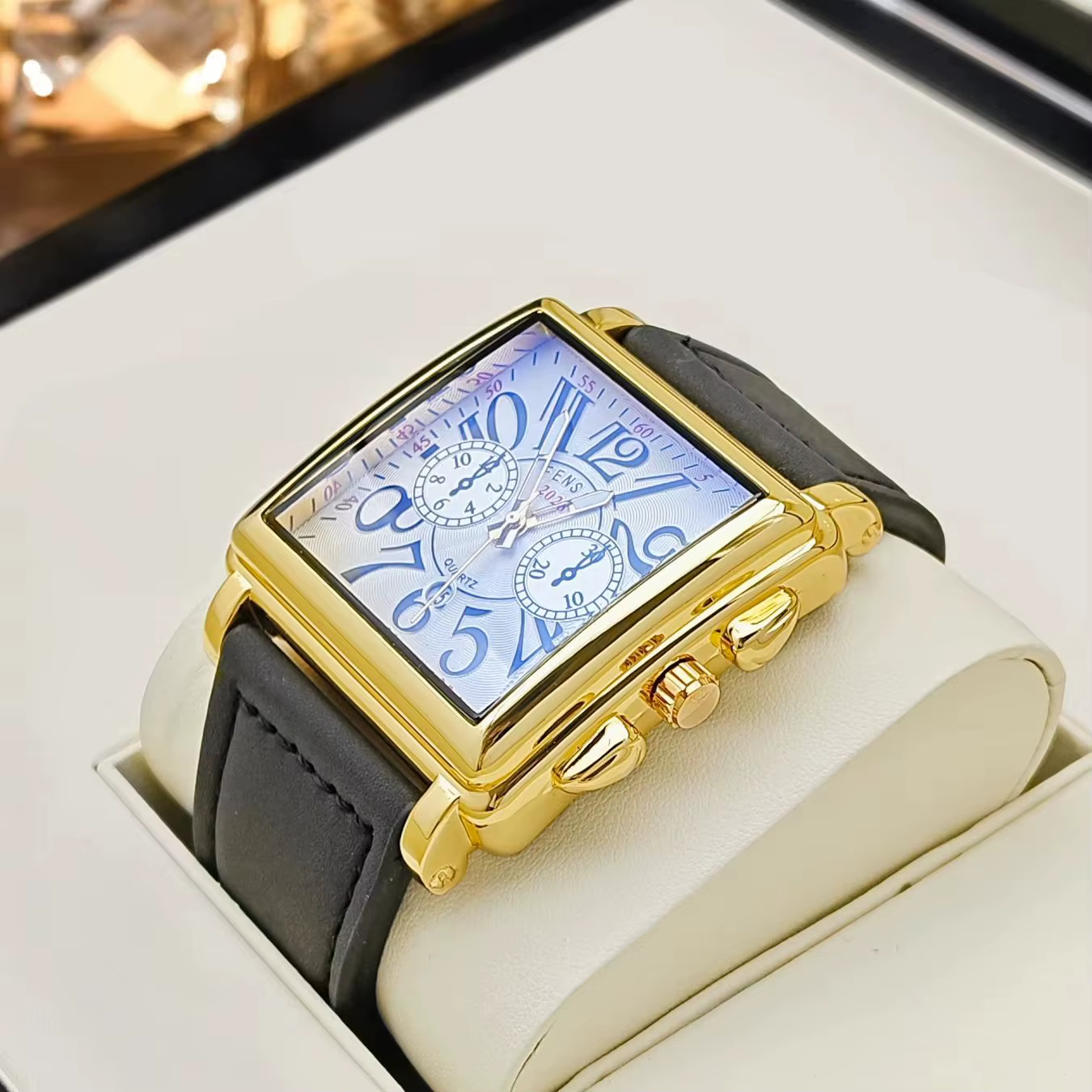 Montre à quartz de luxe pour hommes d'affaires
