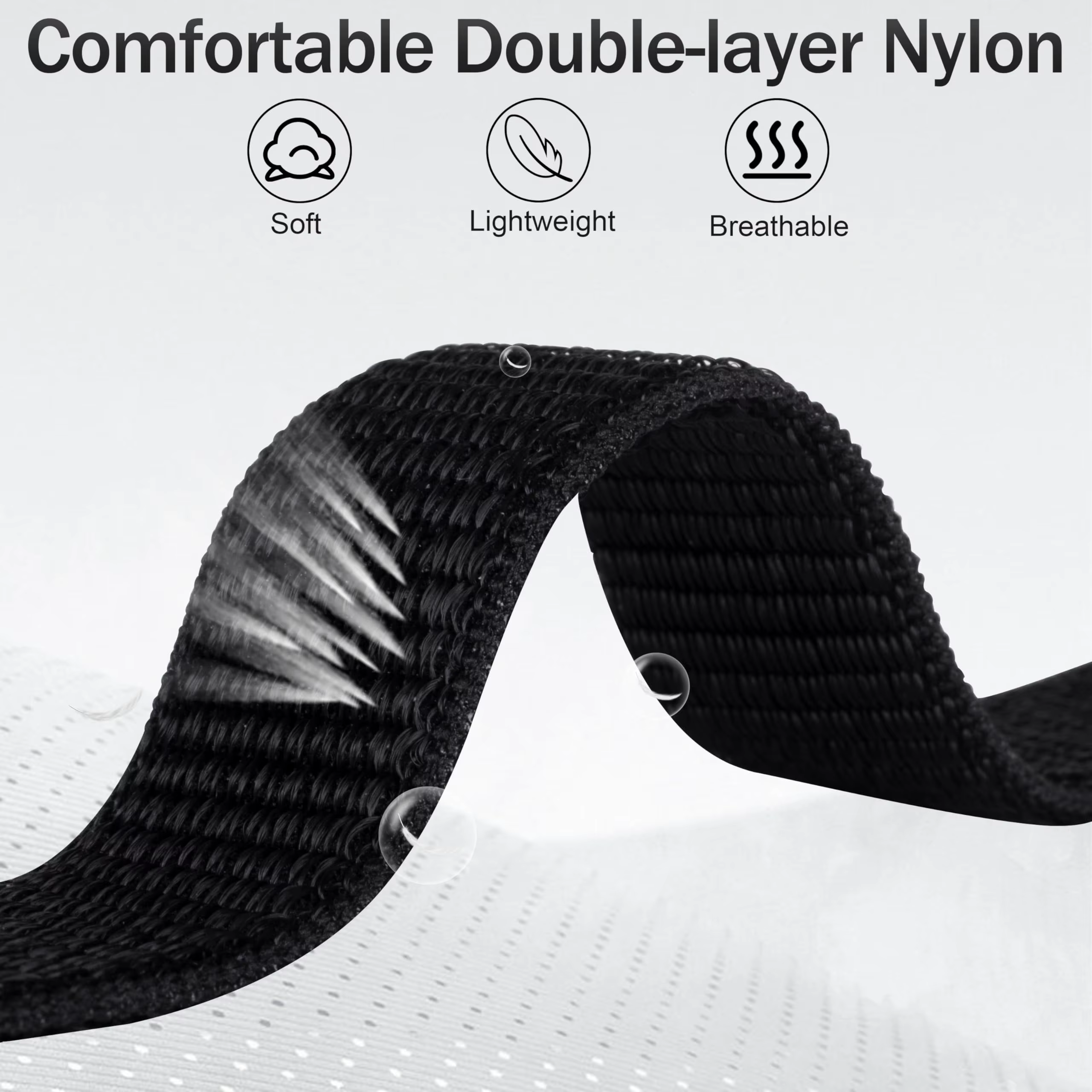 Bracelet Sport Bras/Chelville pour Apple Watch 38-49mm - Sangle Respirante Élastique | Compatible Séries 1-10/SE/Ultra 2 (Fitness/Course) - Livraison 24h