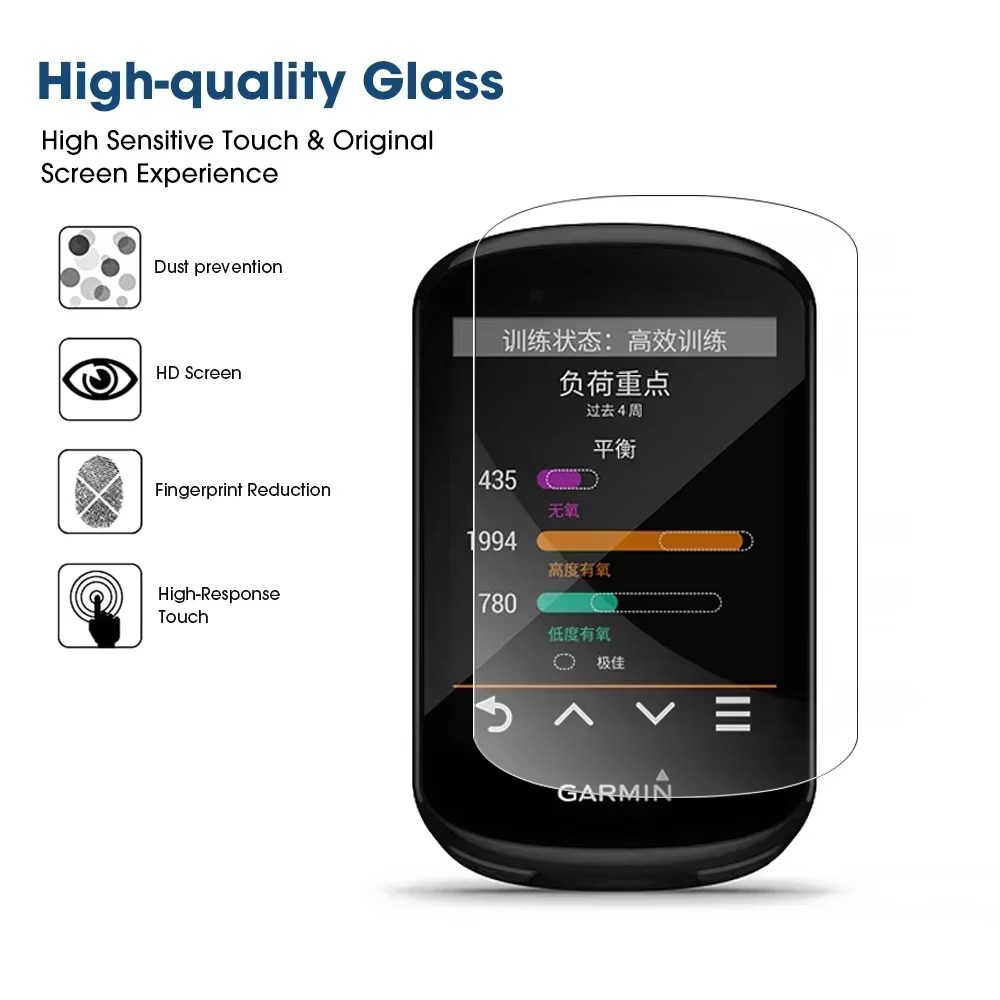 Protection d'écran en verre trempé anti-rayures pour Garmin Edge 1040 1030 850 840 830 820 550 540 520 530 130 Explore2 GPS