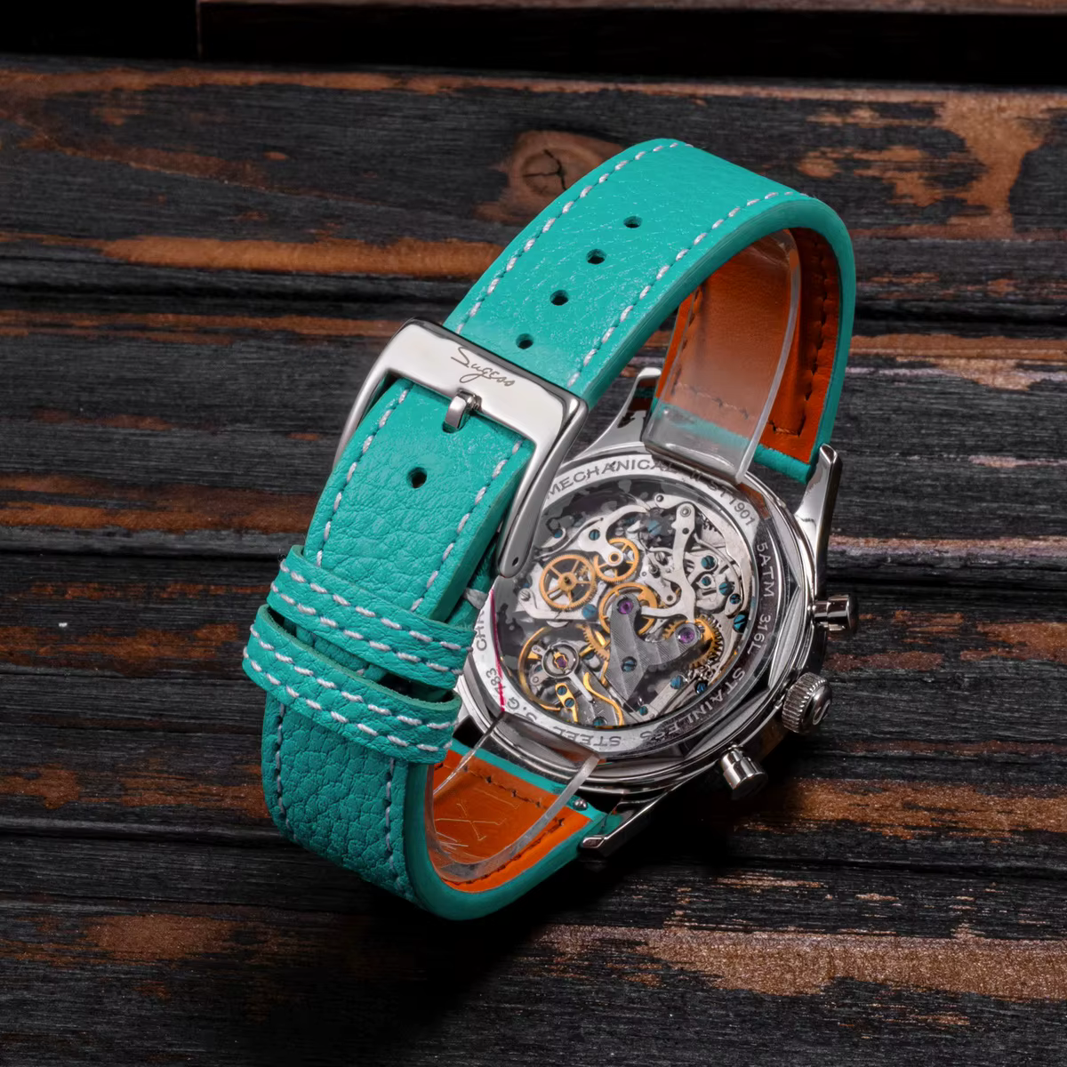Sugess montre chronographe pour homme ST19 mouvement à col de cygne montres mécaniques saphir cristal pilote militaire horloge de course nouveau