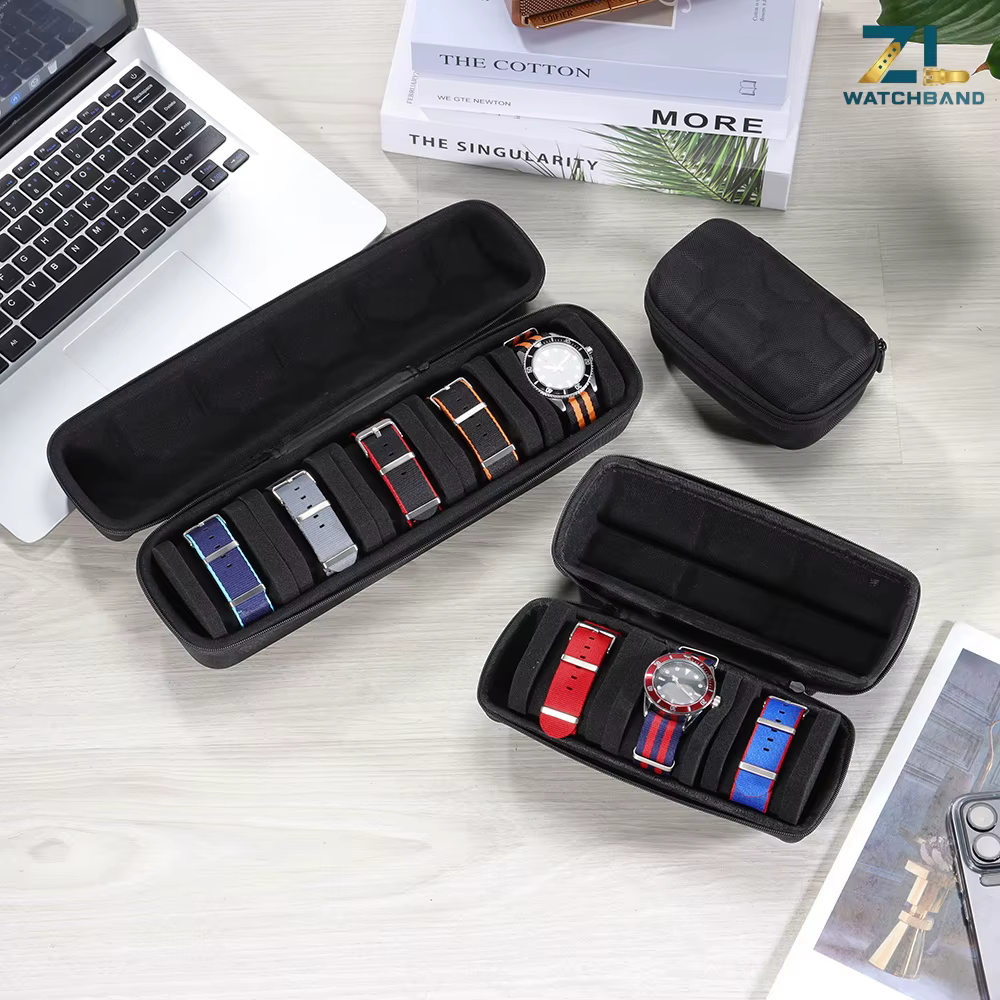 Boîte de rangement pour montres pour hommes ou femmes, étui de voyage pour montres, support de rangement portable pour montres-bracelets et montres intelligentes