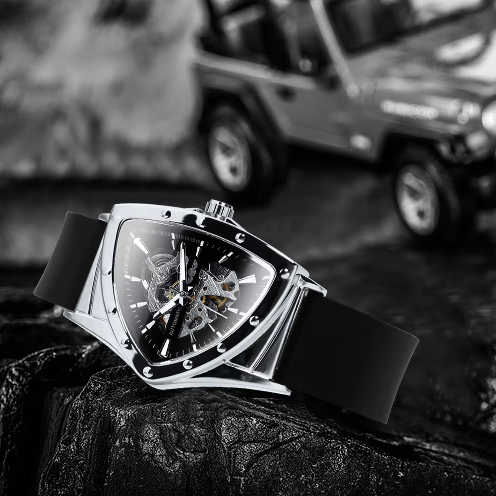 Montre mécanique squelette WINNER Sports pour hommes