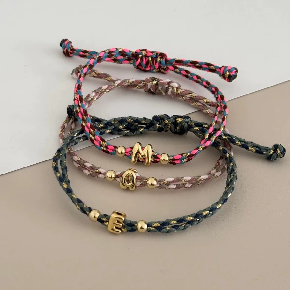 Bracelet initial Vlen Alphabet pour femme