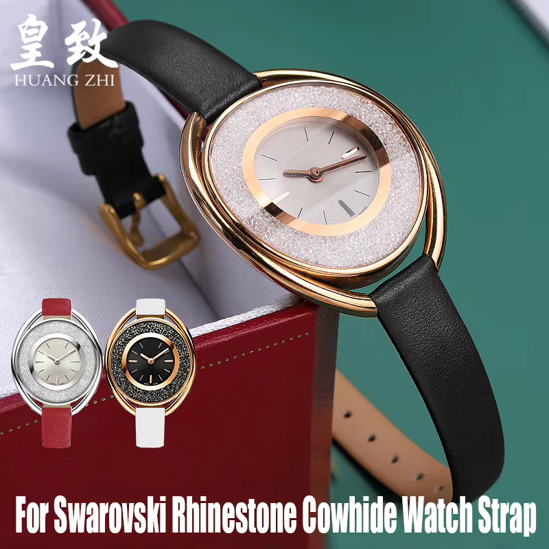 Pour bracelet de montre en cuir véritable strass Swarovski 5158517 / 5158972