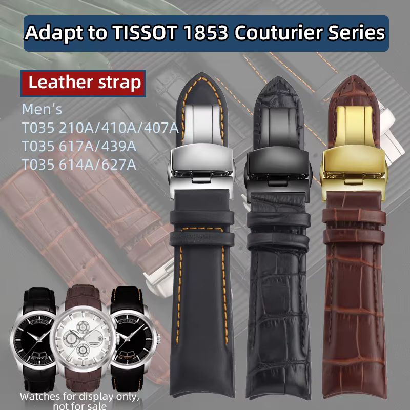 Ceinture de montre en cuir pour homme