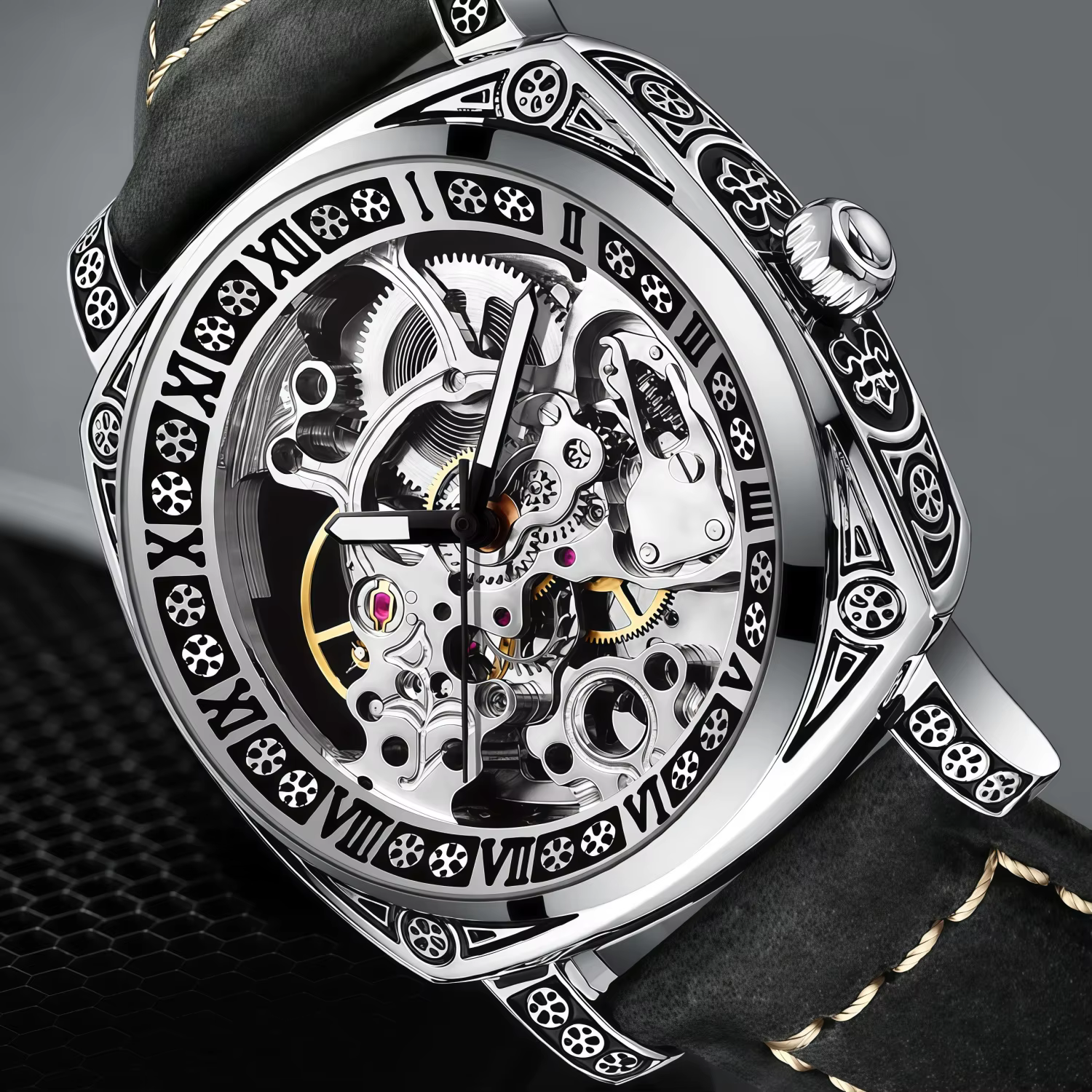 Montre mécanique automatique de luxe pour homme BINBOND