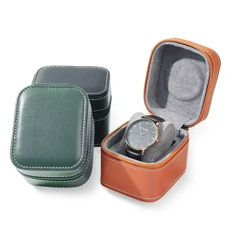 Boîtier de montre unique en cuir PU