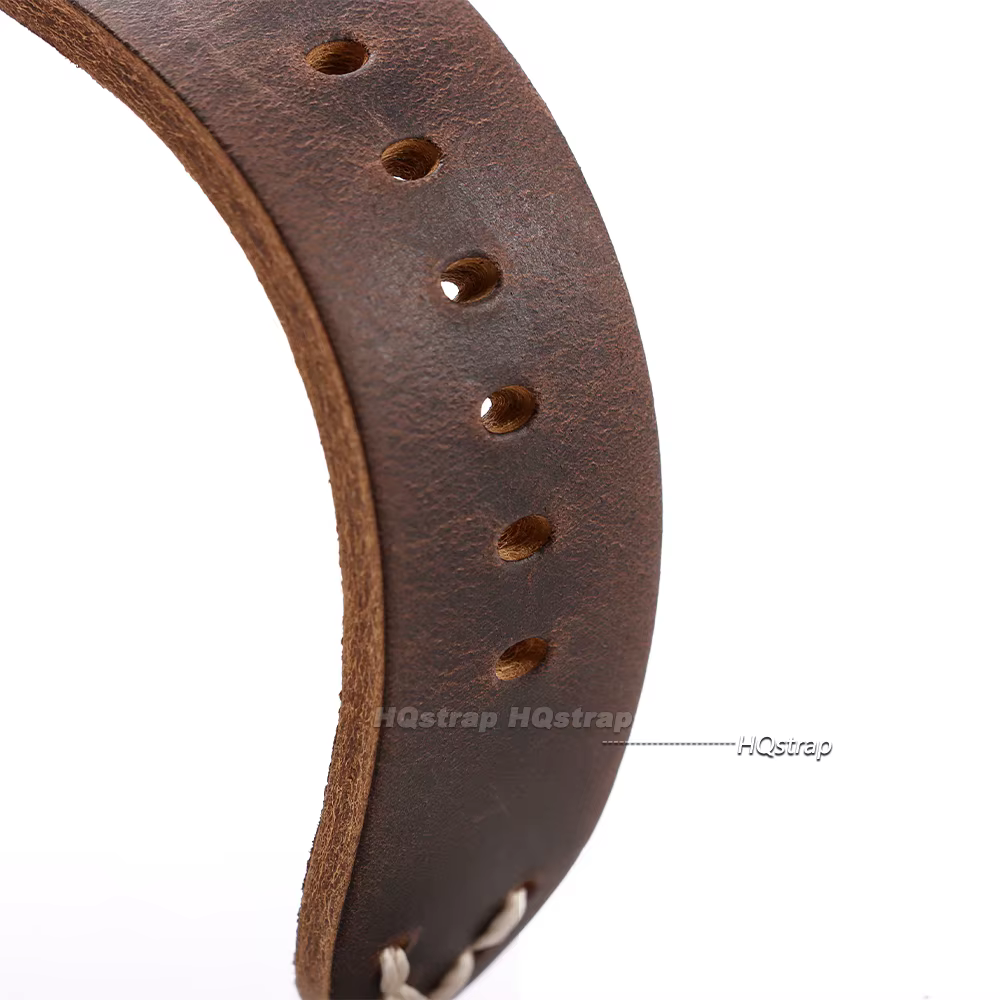 Bracelet de montre Vintage en cuir Crazy Horse