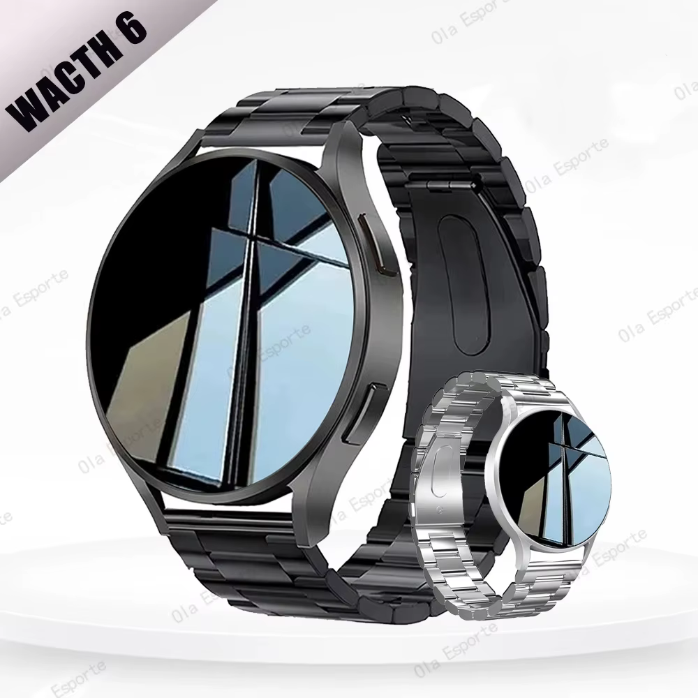 2025 nouvelles appels Bluetooth montre intelligente 6 Pro 1.32 "pouces 240*280 cadrans personnalisés Sport hommes et femme moniteur de santé Smartwatch pour homme
