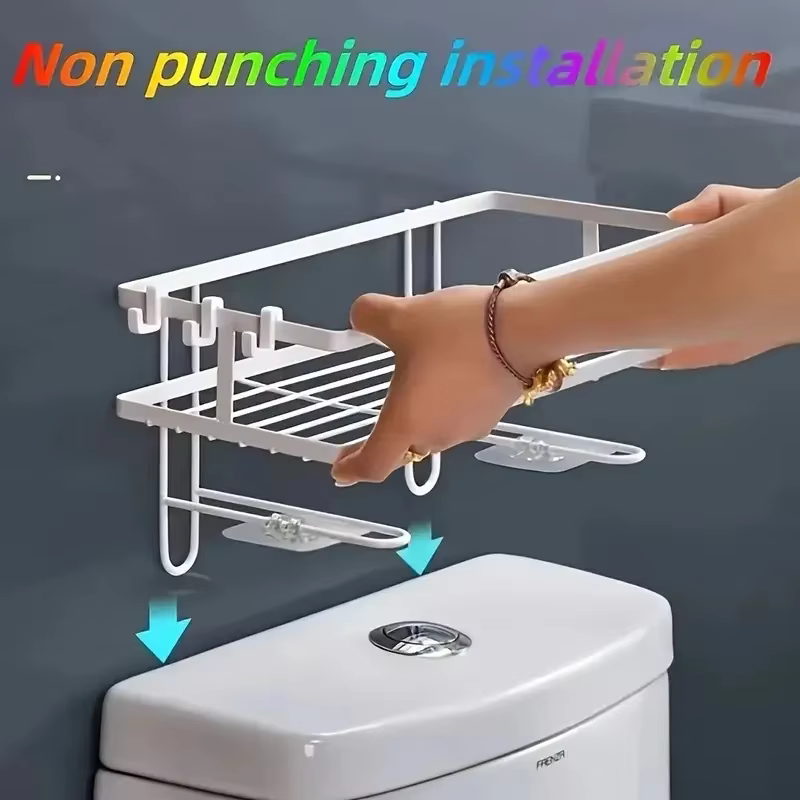 Étagère de rangement pour salle de bain au-dessus des toilettes, organisateur de rangement pour salle de bain, accessoires de salle de bain