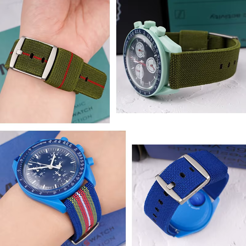 Bracelet de montre en nylon pour hommes et femmes