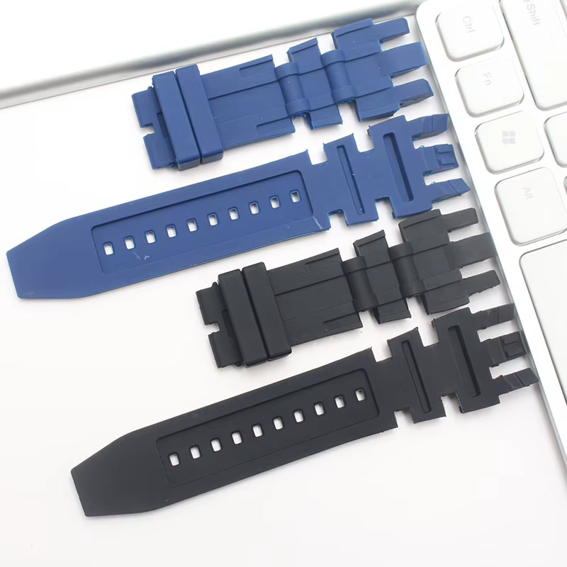 Bracelet de montre en caoutchouc de silicone pour homme