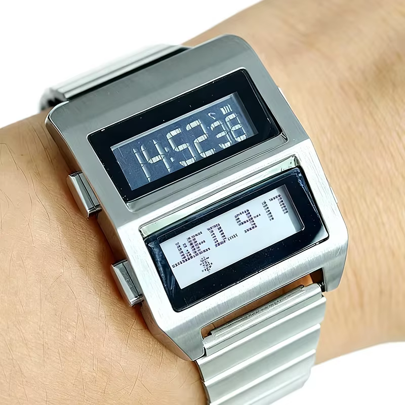 Homme chronographe compte à rebours montre numérique pour hommes mode Sport de plein air montre-bracelet