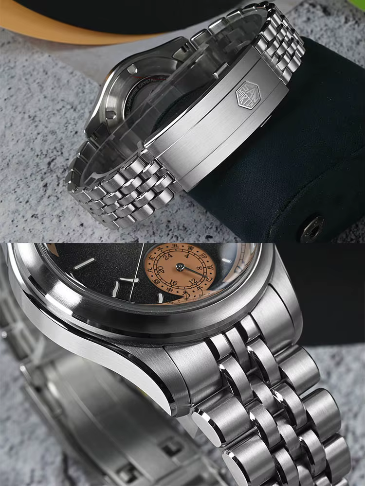 San Martin 39mm mis5 9132 affichage de réserve de marche hommes montre de Sport de luxe automatique mécanique étanche conception originale SN0144