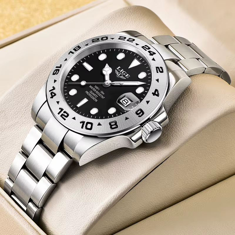 Montre Homme LIGE Tendance : Montre Sportive de Luxe pour Hommes