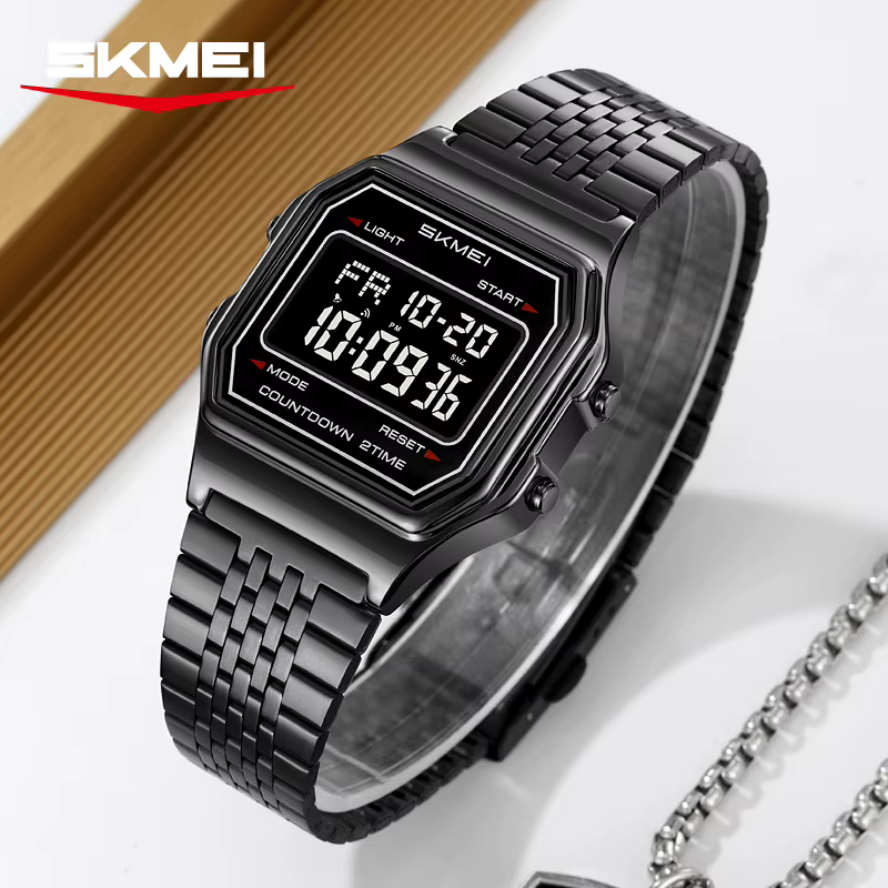 SKMEI 2465 montre électronique pour hommes petit cadran mode multifonction étudiant montre-bracelet décontracté affaires montres numériques pour homme