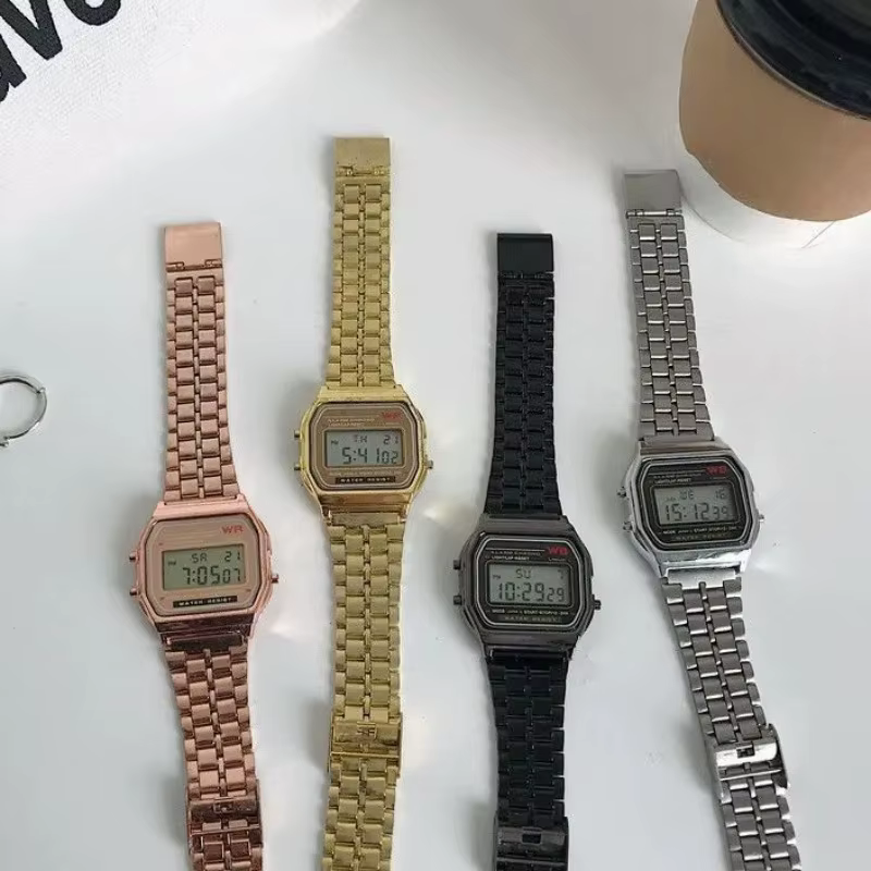 Montres numériques LED de luxe pour hommes