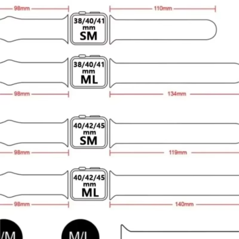 Bracelet en silicone pour Apple Watch