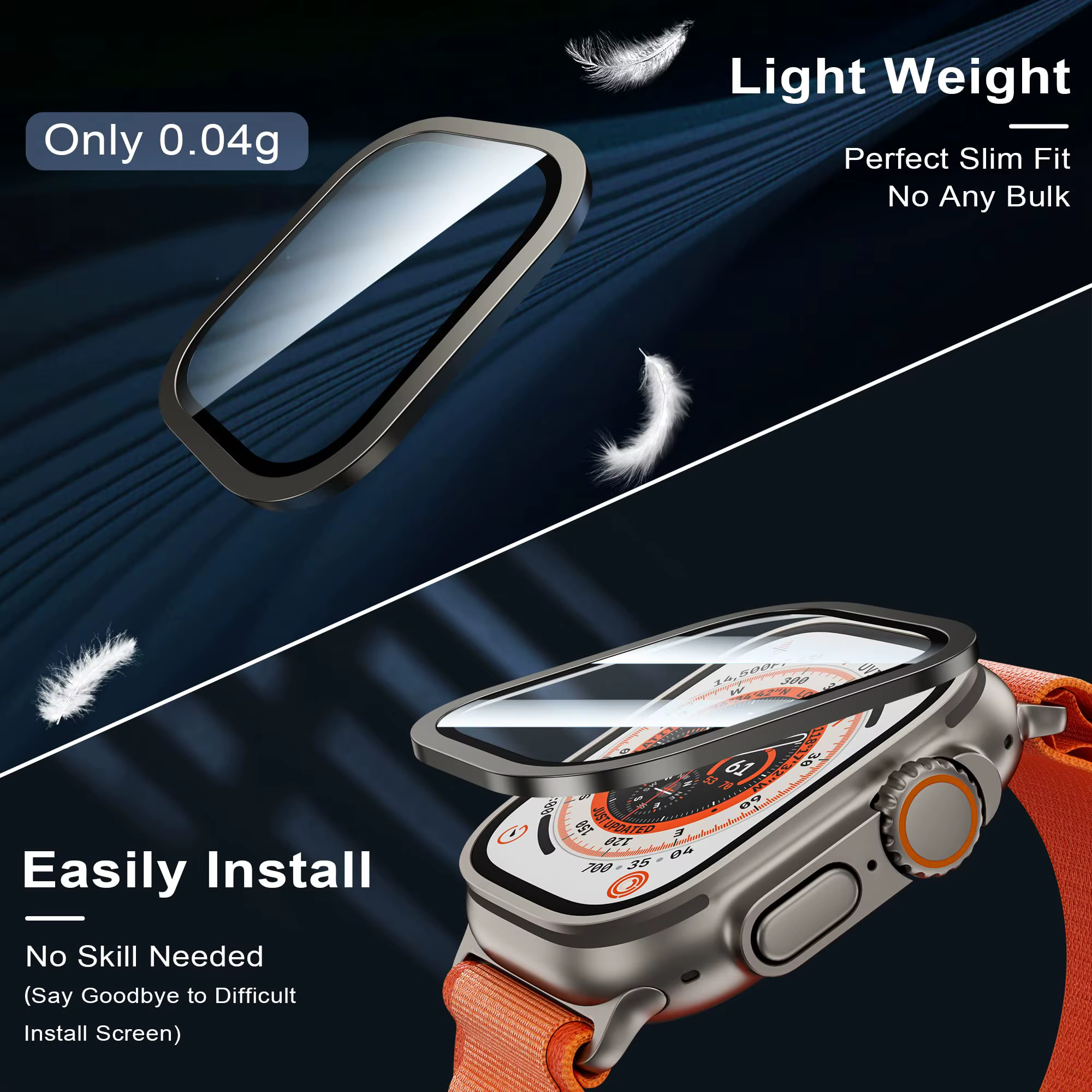 Verre trempé pour Apple Watch Ultra 3 2 49mm ultra2 ultra3 protecteur d'écran anti-rayures HD Film complet pare-chocs