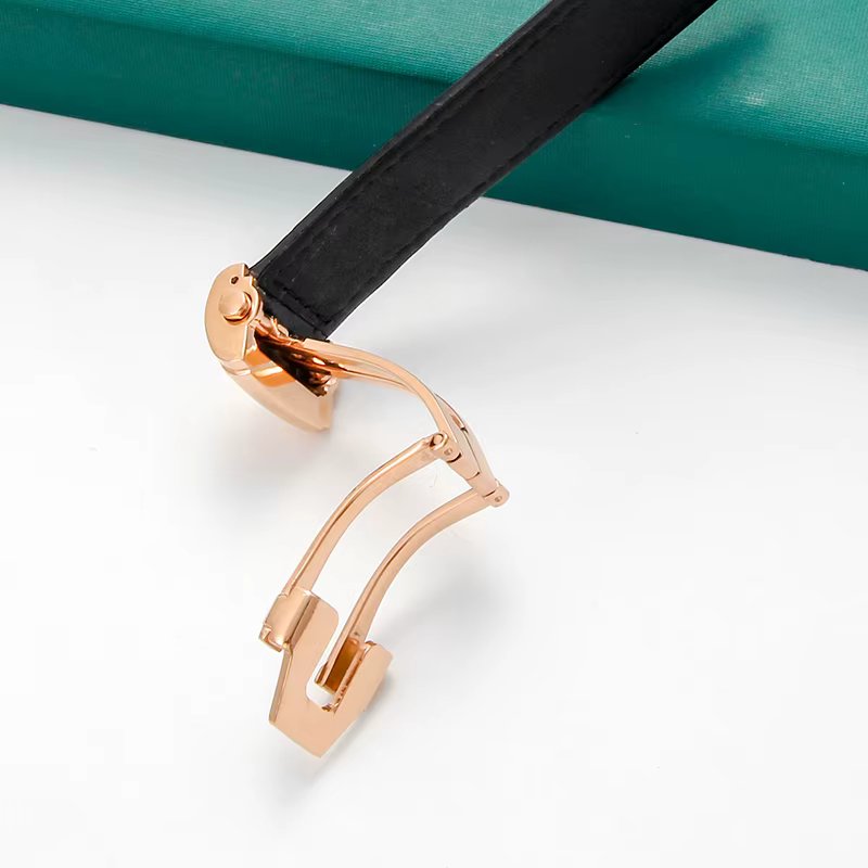 Pour Maurice Lacroix Pontos Les Classiques série étanche véritable bracelet en peau de vache Double pression boucle