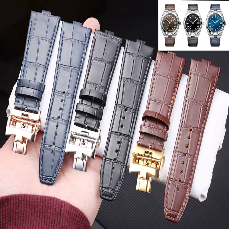 Bracelet de montre en cuir de vache