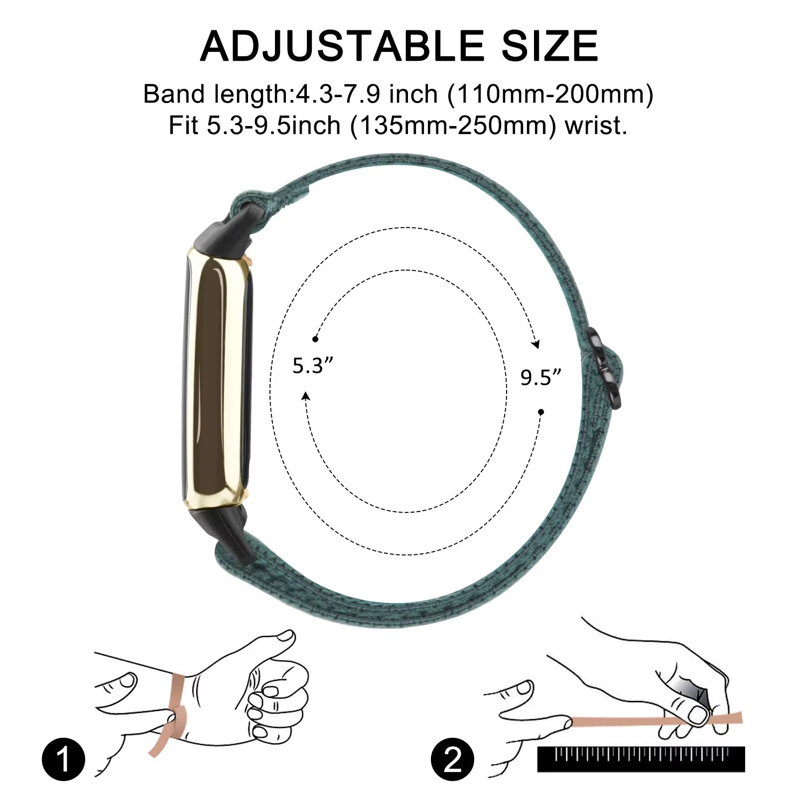 Bracelet de montre élastique pour Fitbit Luxe