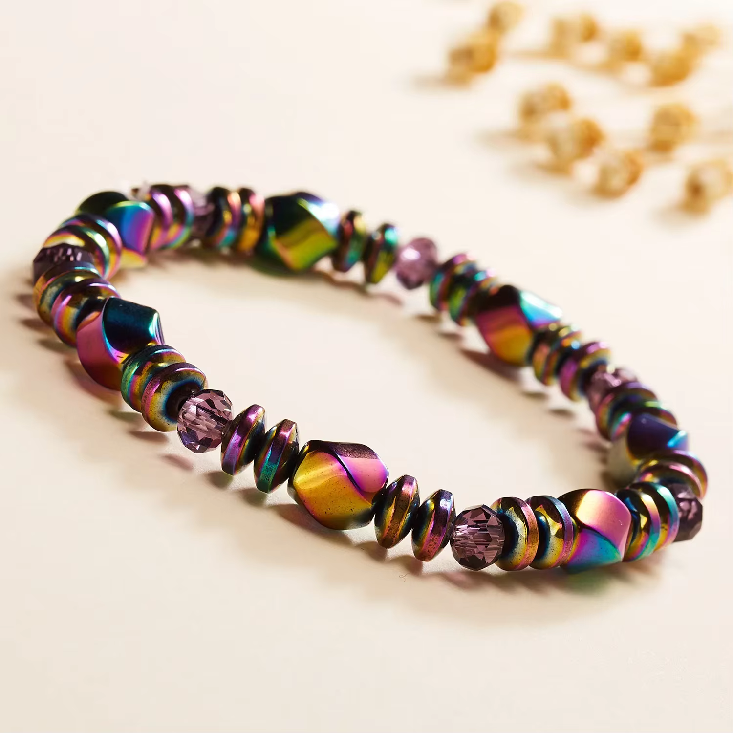 Bracelet d'énergie magnétique coloré pour homme
