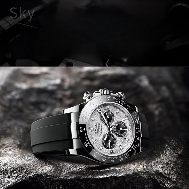 Bracelet de montre à boucle papillon en acier inoxydable pour Rolex Black Water Ghost Green Submariner Daytona hommes