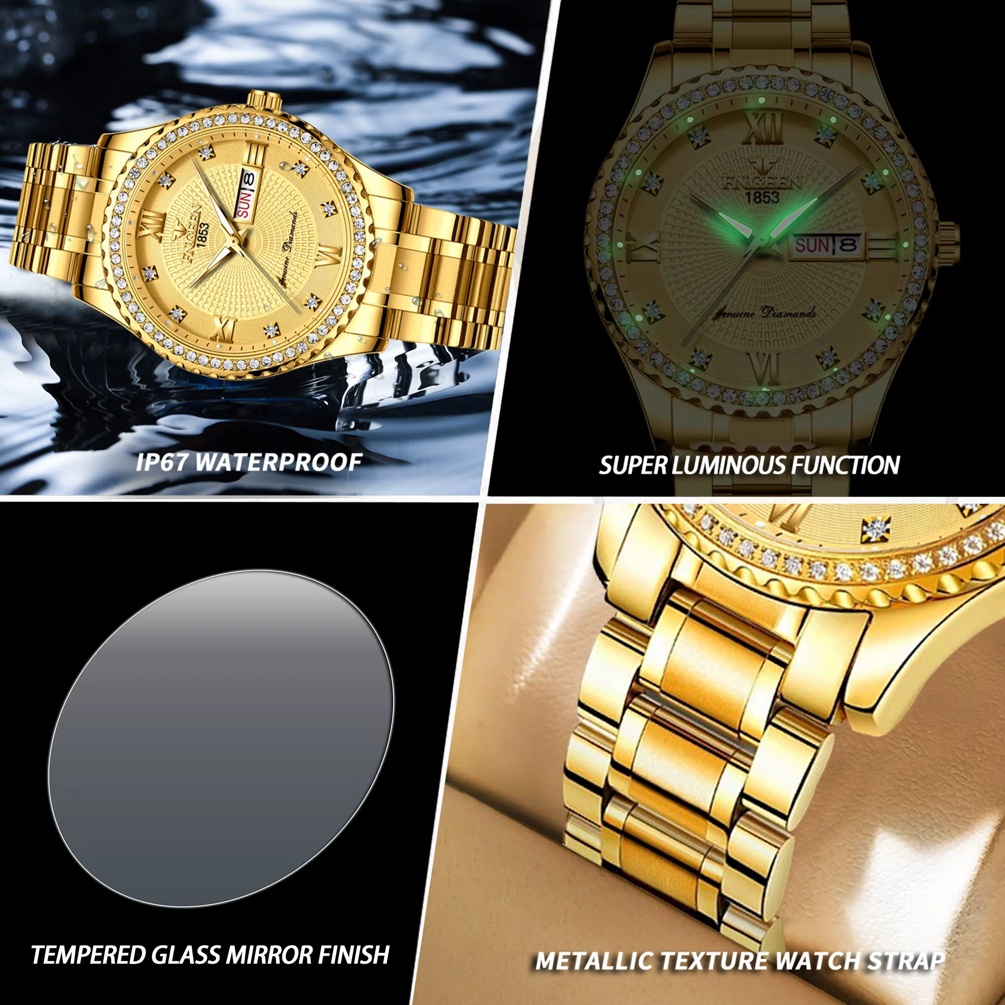 Montre homme BINBOND, précise