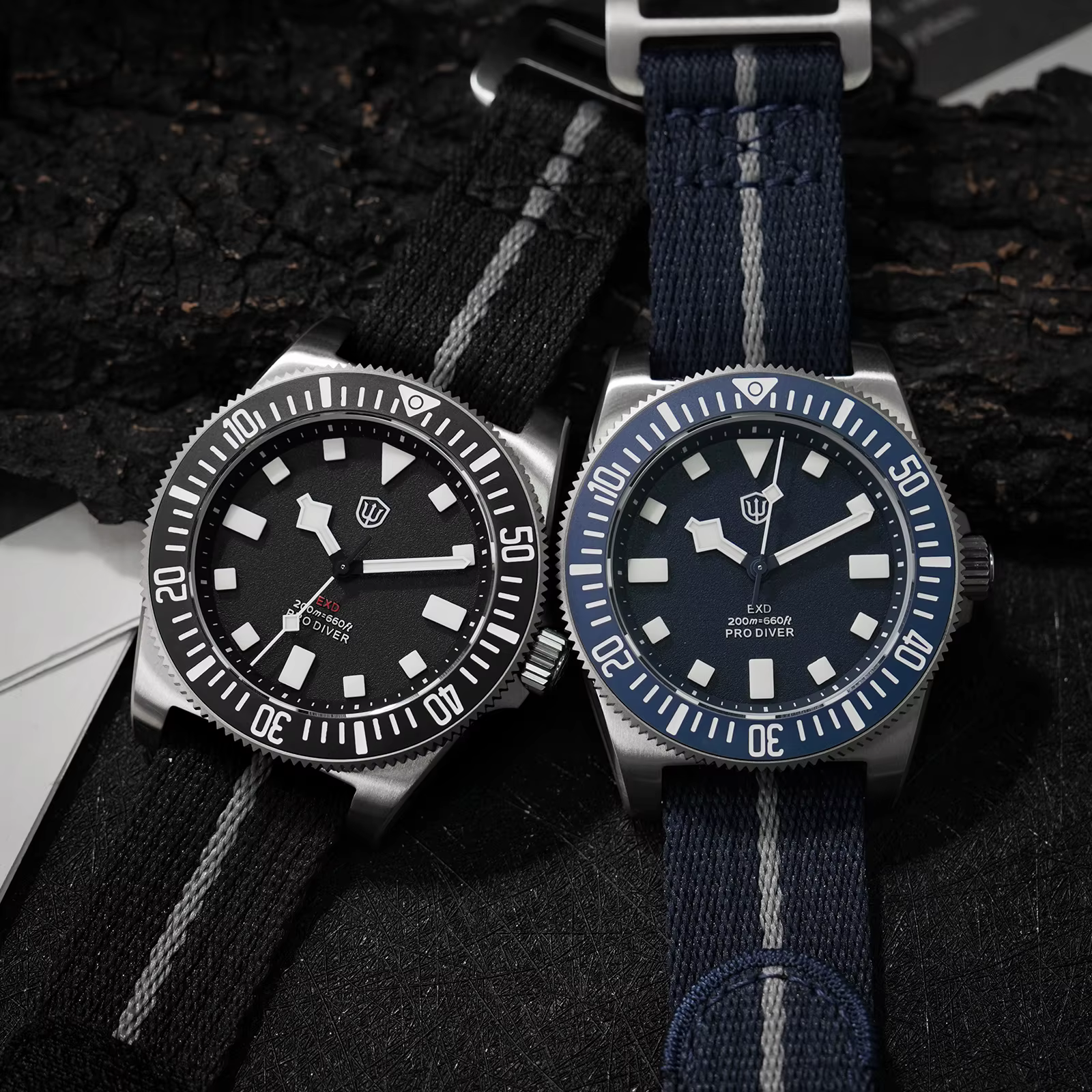 Watchdives EXD V2 40mm montre en titane échangeable X Design VH31 balayage deuxième mouvement montres à Quartz lumineux étanche 200M
