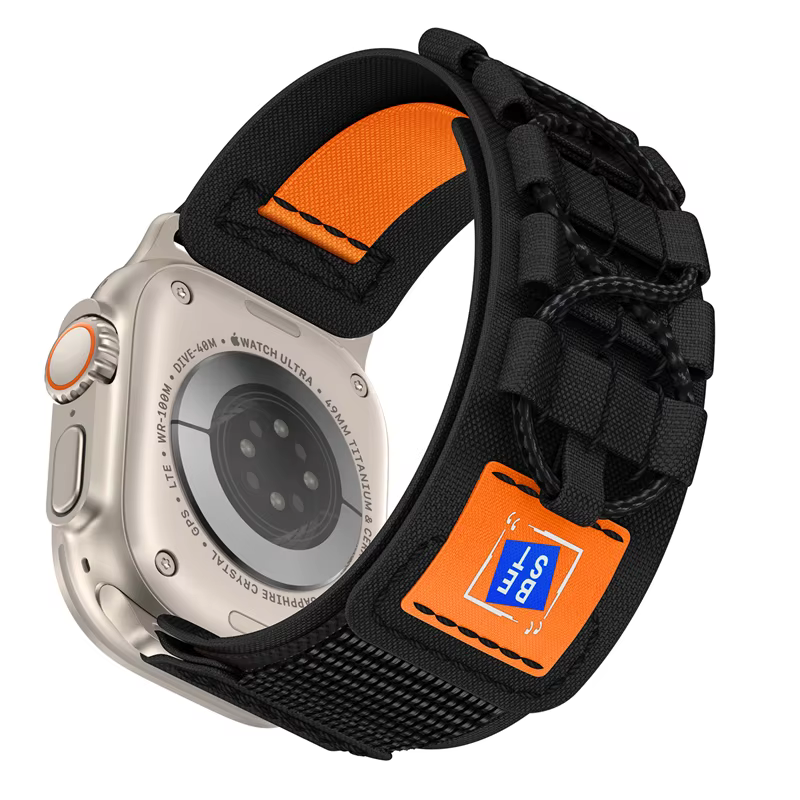 Bandes de Sport tactiques pour Apple Watch Ultra 3 2 série 11 10 9 SE 3