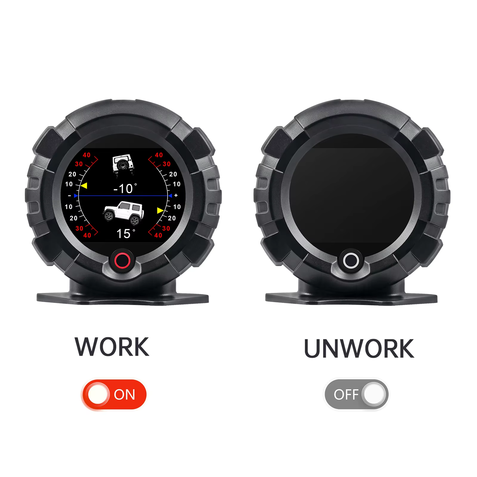 X95 GPS affichage tête haute compteur de pente horizontale inclinomètre