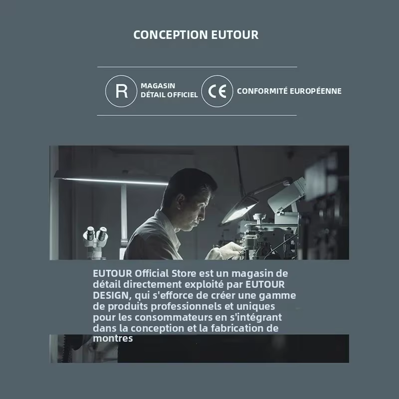 EUTOUR 2025 Nouvelle Arrivée Édition Limitée Automne Montre de Luxe pour Homme Unisexe avec Bijoux Faits Main et Cristaux Moissanite Incrustés
