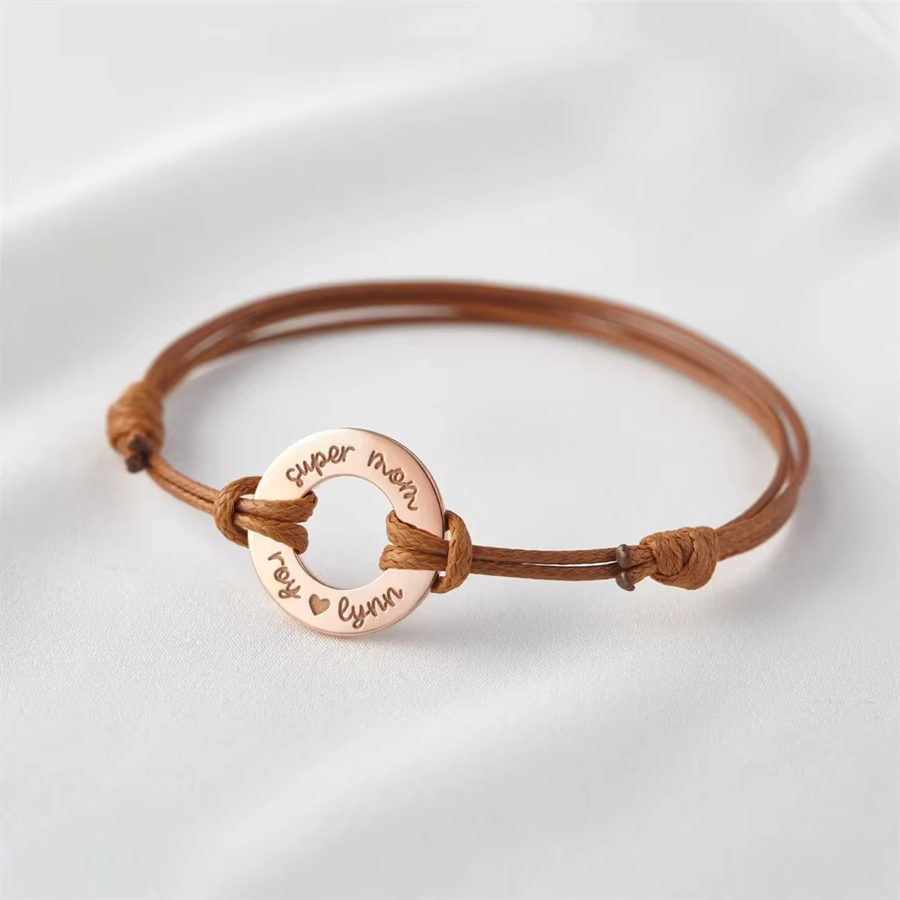 Bracelet unisexe avec nom personnalisé