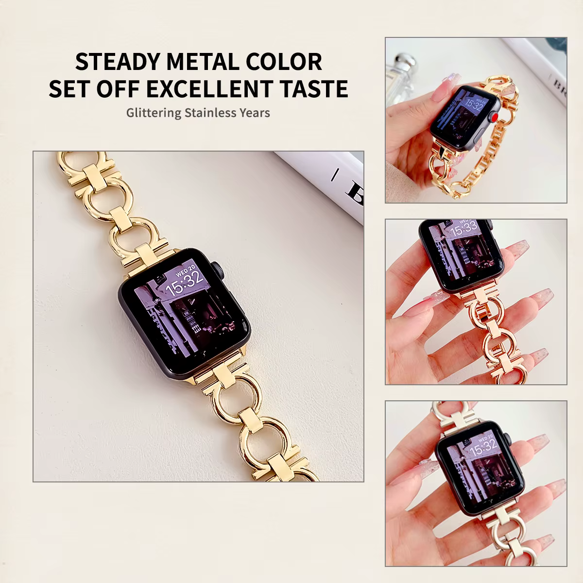 Bracelet en métal pour Apple Watch