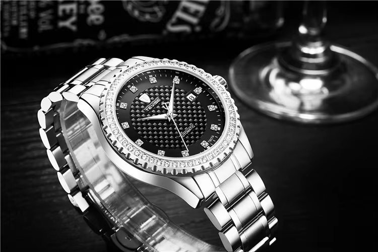 TEVISE montre mécanique automatique pour hommes en acier inoxydable marque montre étanche avec calendrier montre de luxe lumineuse