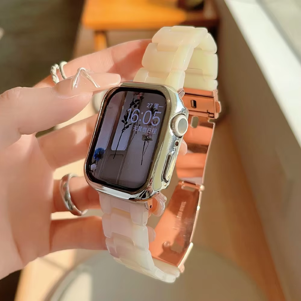 Bracelet en résine pour Apple Watch Ultra 3 2 49mm 42mm 46mm 41 45mm 38mm 40 44mm