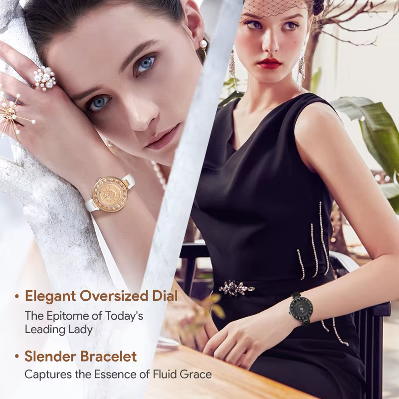 EUTOUR 2025 Nouvelle montre-bracelet à quartz magnétique pour femme - Montre élégante