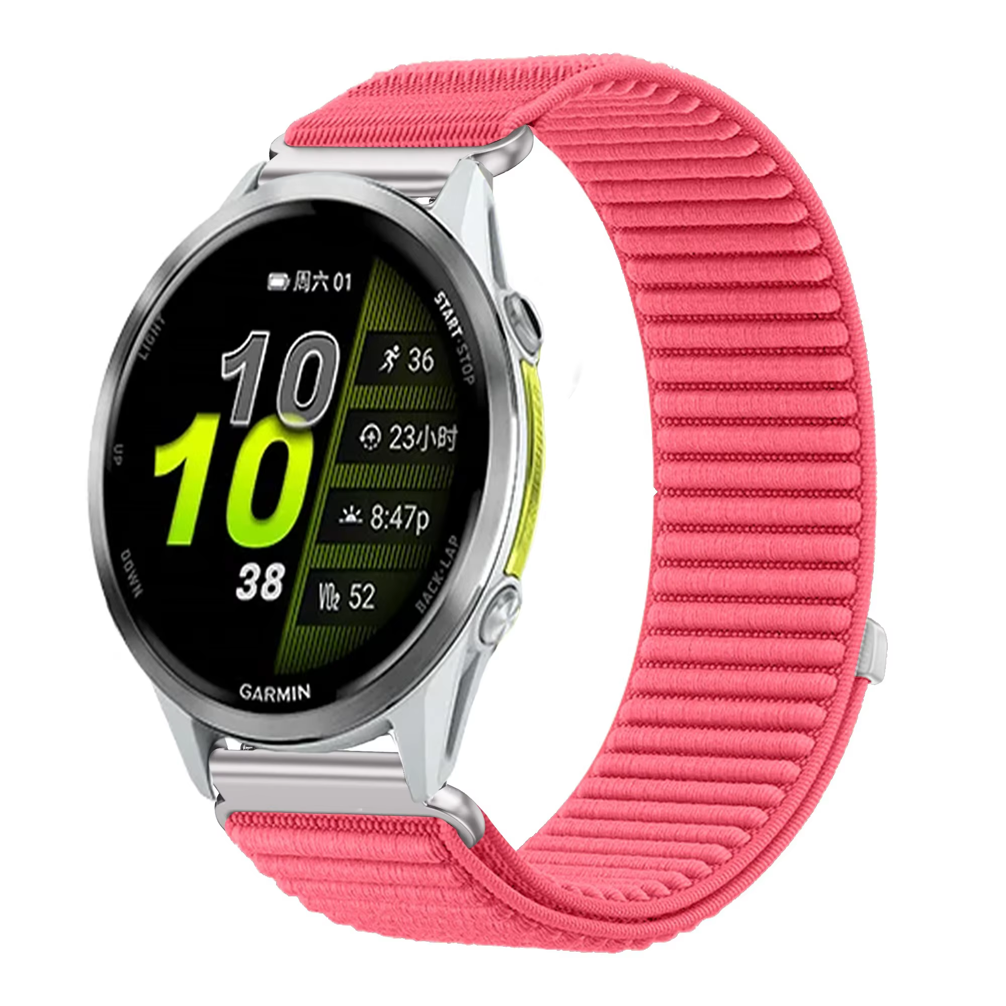 Bracelet en Nylon pour Garmin Forerunner 970 570 47/42mm 965 265 165 55 Venu 4 45/41mm