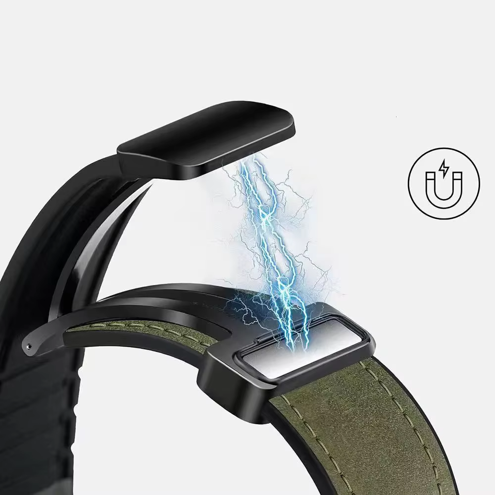 Bracelet en cuir et Silicone pour Samsung Galaxy Watch 4 5 6 7 40mm/44mm