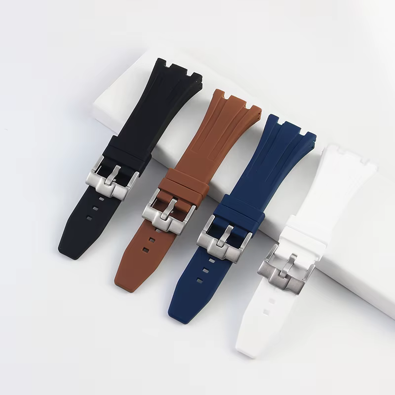 Bracelet de montre en caoutchouc de silicone étanche