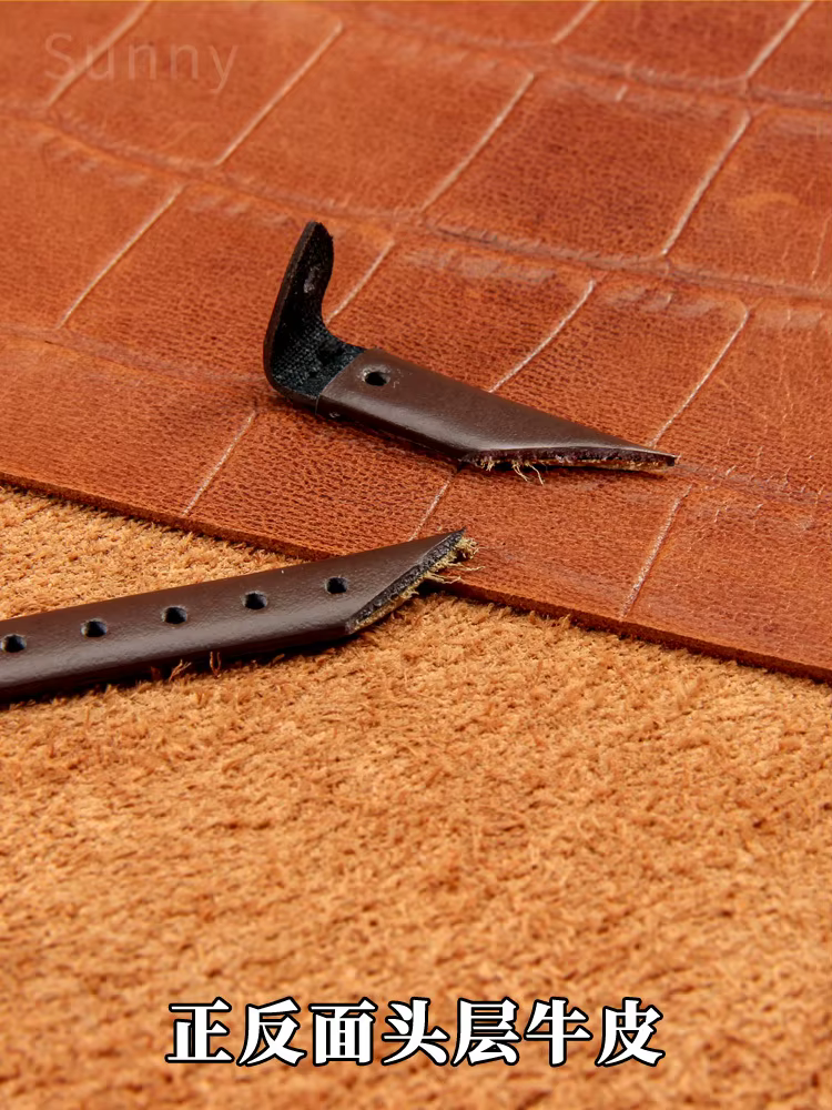 Bracelet de montre en cuir véritable pour Fossil Es4119