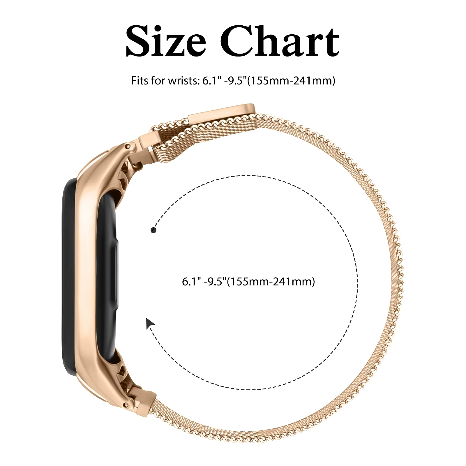 Bracelet milanais pour Xiaomi Mi Band 8