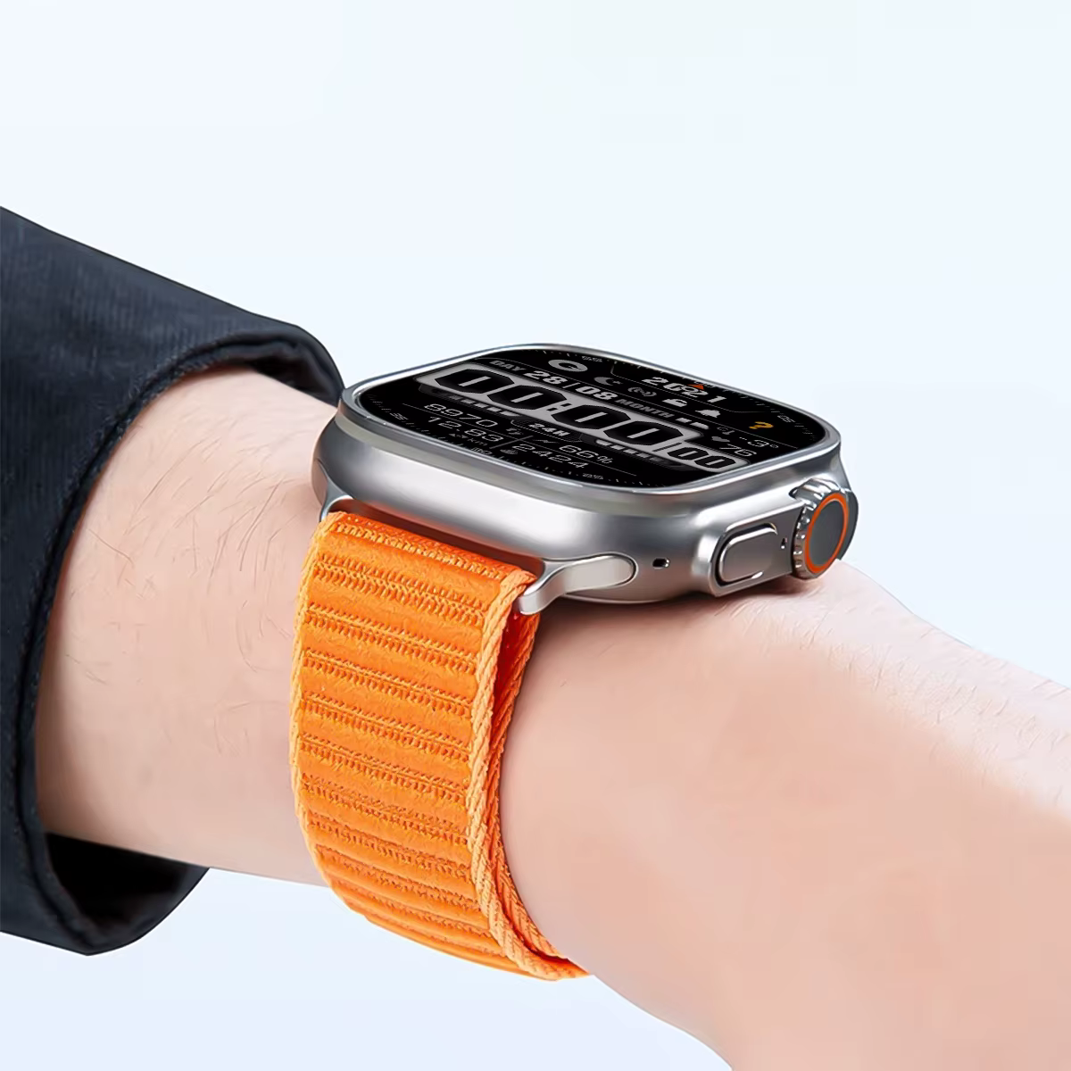 Bracelet en nylon tressé pour Apple Watch Ultra 3/2