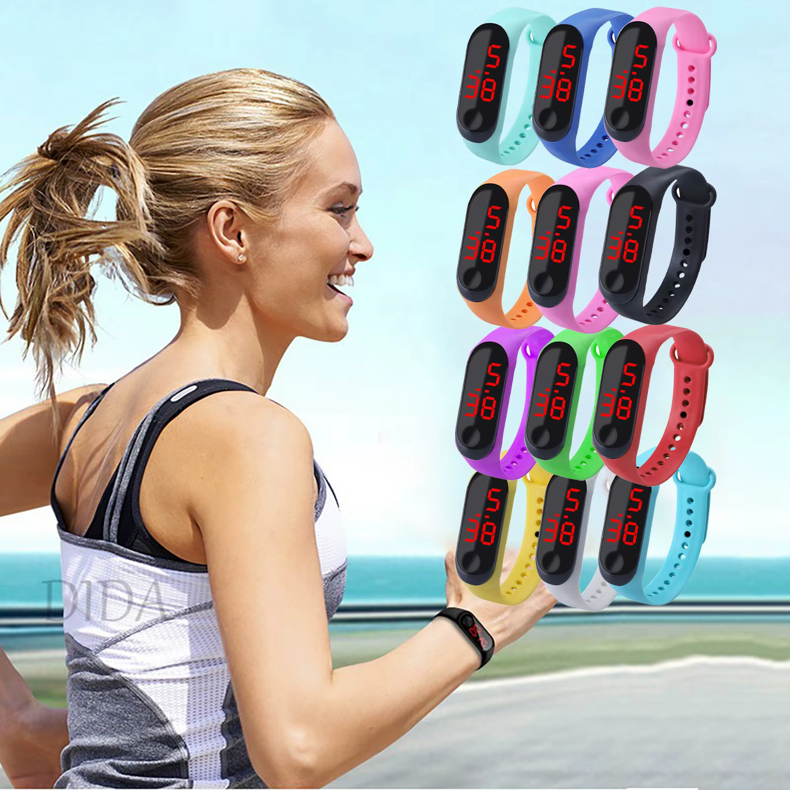 Montre de sport électronique pour enfants