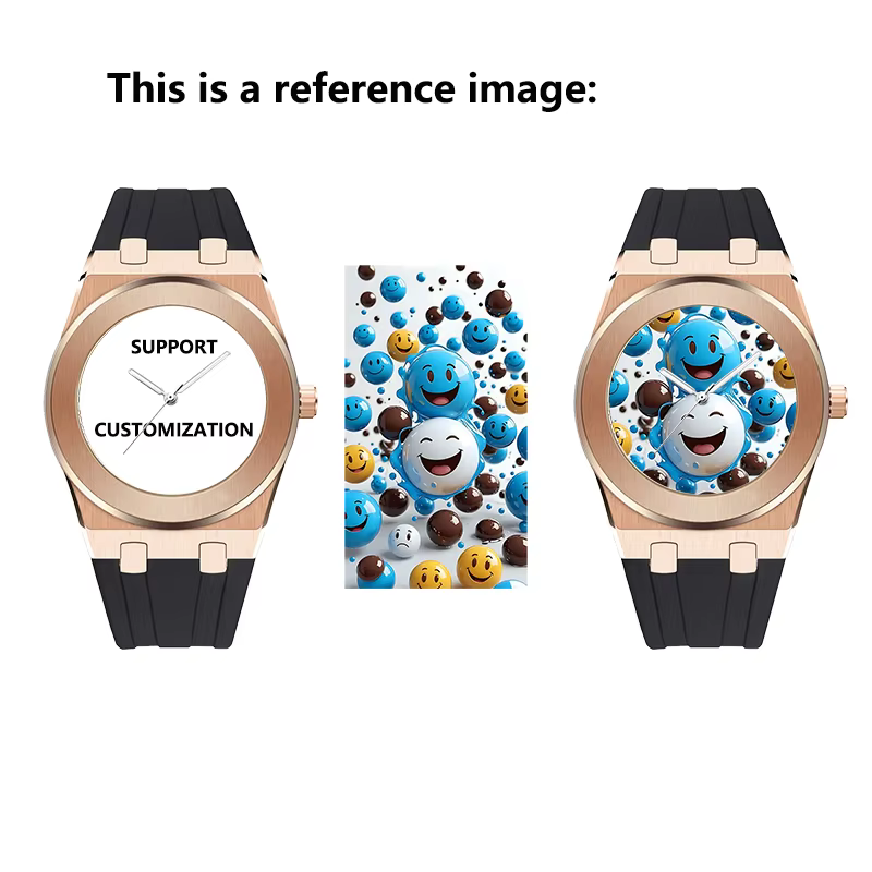 Montre photo personnalisable avec des images personnalisées, une montre élégante et stylée pour homme avec bracelet en caoutchouc, Reloj Mujer Reloj Hombre