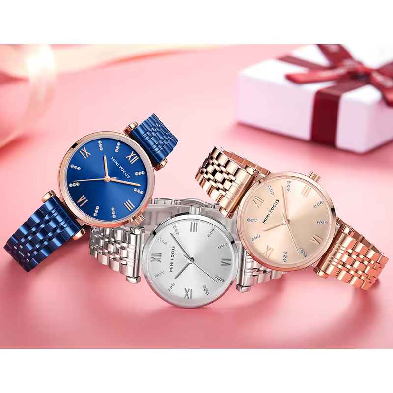 MINI FOCUS-Montre de Luxe à Cadran Diamants pour Femme